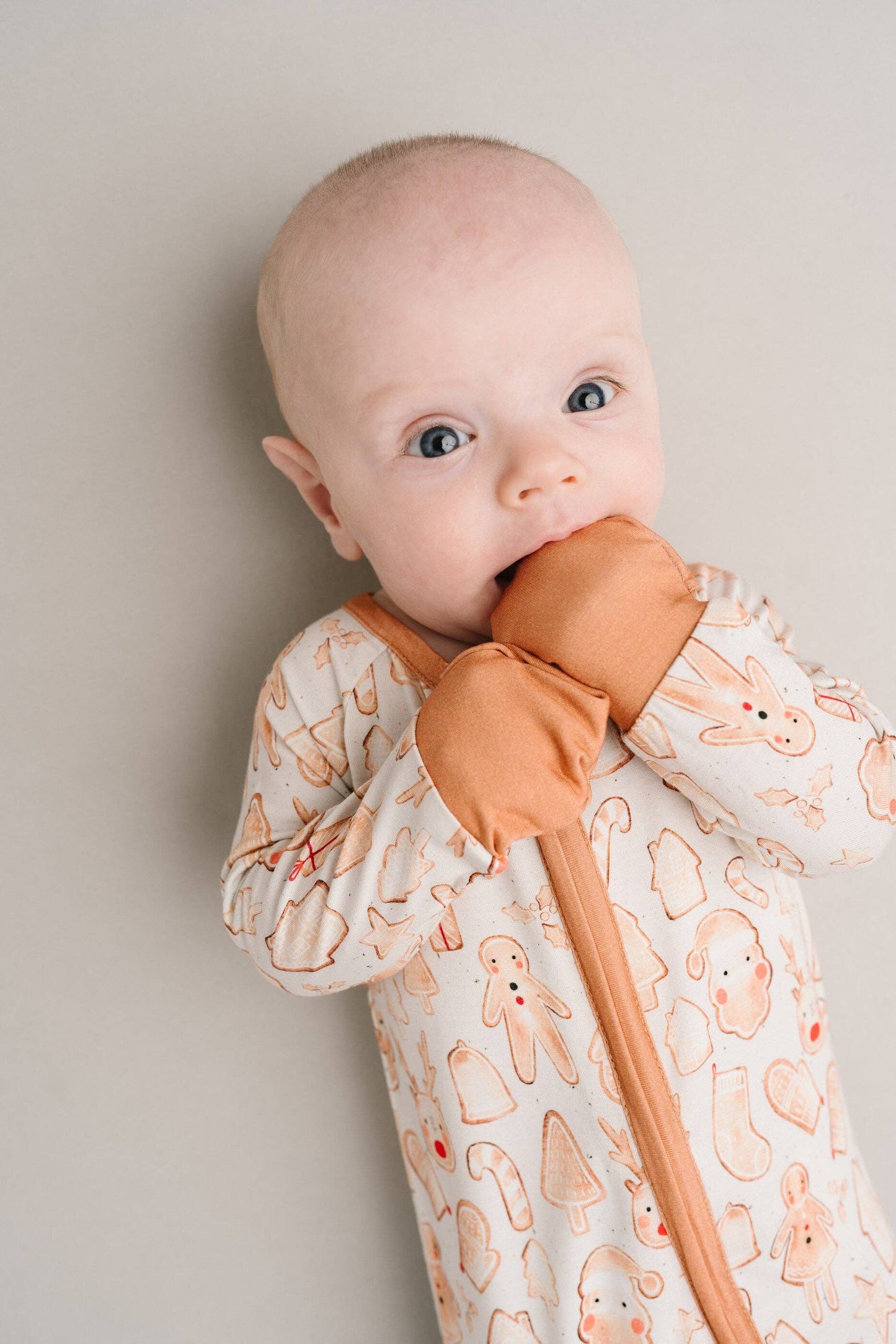 Bamboo Zip Pajamas | Gingerbread Joy