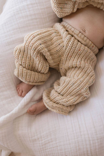 Knit Set | Wheat Confetti