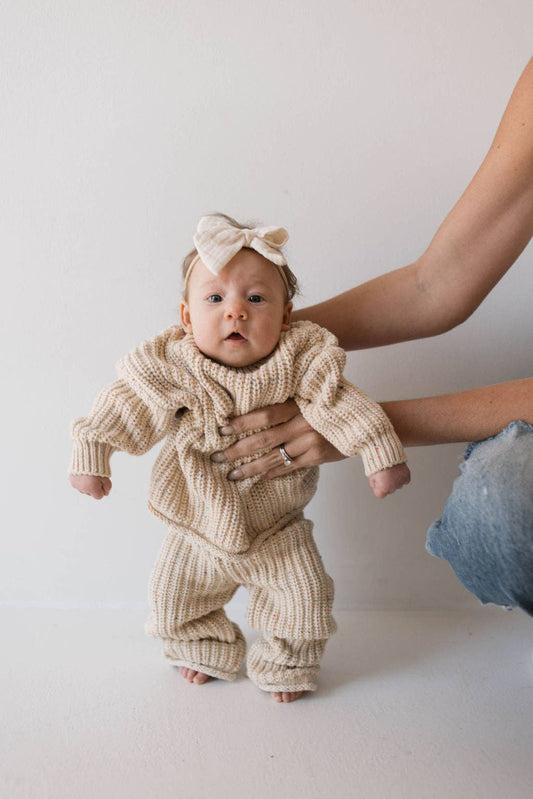 Knit Set | Wheat Confetti